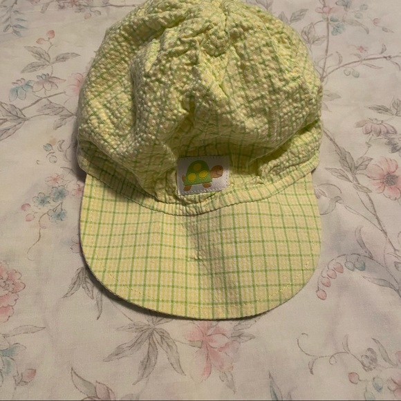 🔥CLEARANCE🔥 Baby Turtle Baseball Cap - Yellow & Green - 3/9 Mths - Cute 🐢 🥰 - Picture 3 of 7